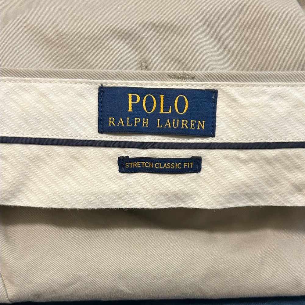 Polo Ralph Lauren stretch classic fit khaki pants Size 34 x 32 - Picture 4 of 7